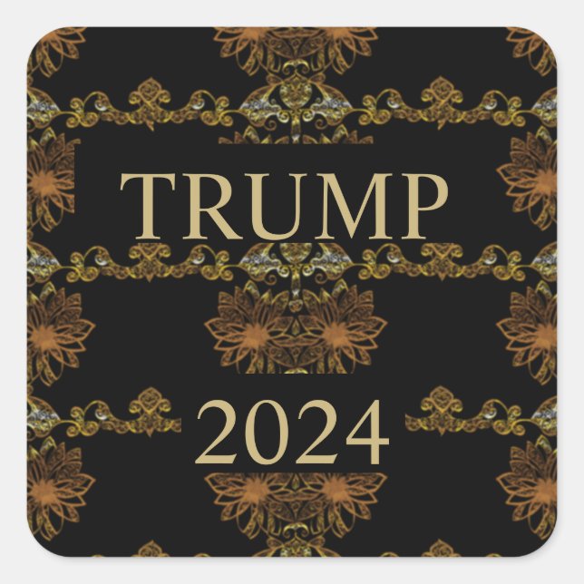 PEGATINA CUADRADA TRUMP 2024 (Anverso)