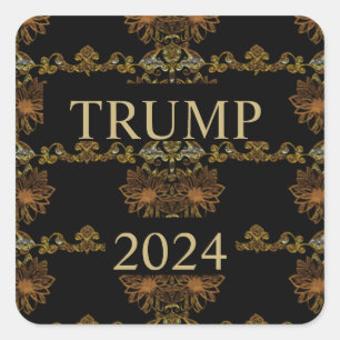 PEGATINA CUADRADA TRUMP 2024