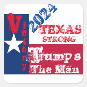 PEGATINA CUADRADA TRUMP 2024