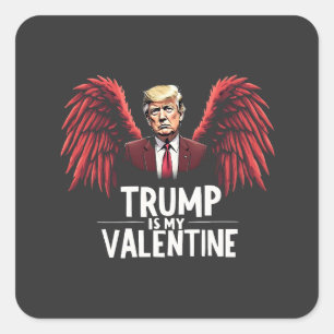 Pegatina Cuadrada Trump es mi Maga del Día de la Inauguración de San