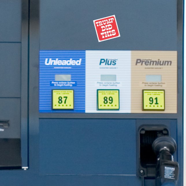 Pegatina Cuadrada Trump Hizo Esta Protesta Gas  (Subido por el creador)