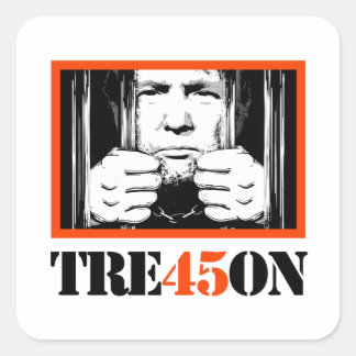 Pegatina Cuadrada Trump Tre45on