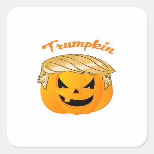 Pegatina Cuadrada Trumpkin Classic - Parodia política
