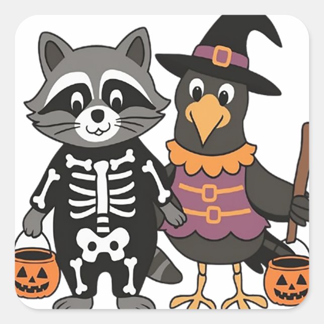 Pegatina Cuadrada Truqueros o Golosineros (Anverso)