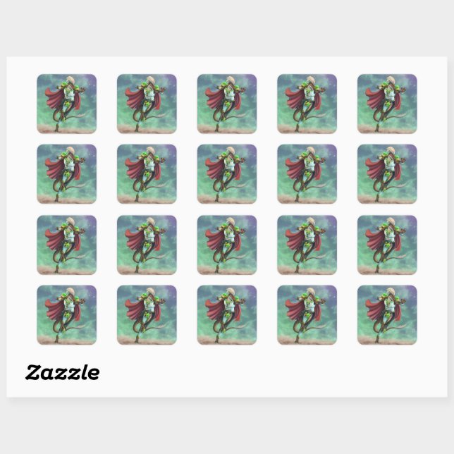 Pegatina Cuadrada TSDS: Justin Arisdale Cover Art (Hoja)