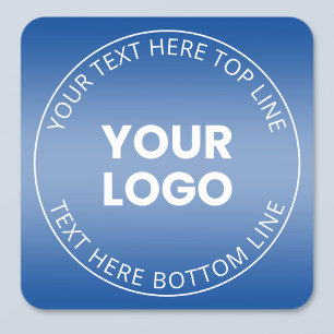 Pegatina Cuadrada Tu logotipo con gradiente de color editable