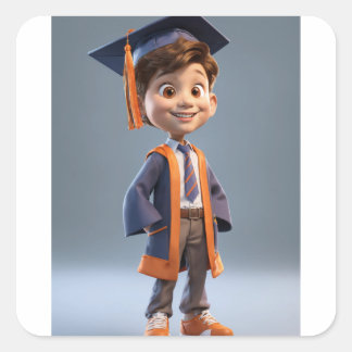 Pegatina Cuadrada Tu mundo con Pegatinas vibrantes"