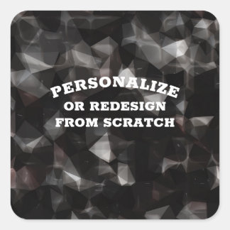 Pegatina Cuadrada Tu Texto o Diseño Aquí - Crear un Personalizado
