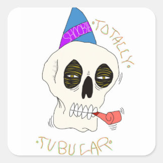 Pegatina Cuadrada Tubular