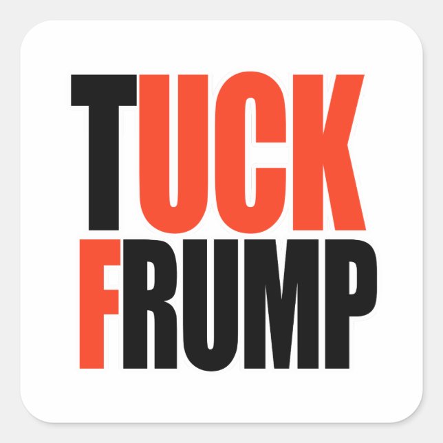 PEGATINA CUADRADA TUCK FRUMP (Anverso)