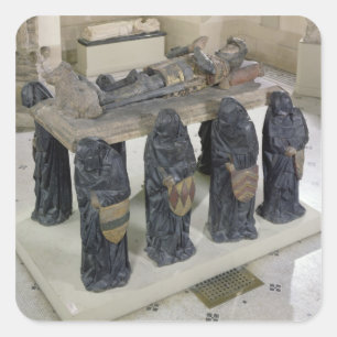 Pegatina Cuadrada Tumba del pote de Felipe