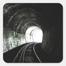 Pegatina Cuadrada Túnel locomotor