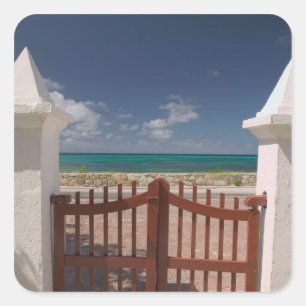 Pegatina Cuadrada Turcas y Caicos, Isla Gran Turca, Cockburn 5