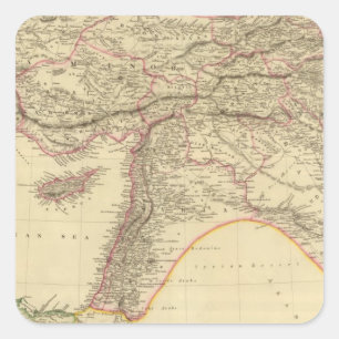 Pegatina Cuadrada Turquía en Asia 3