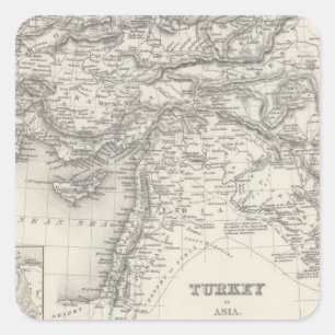 Pegatina Cuadrada Turquía en Asia 4