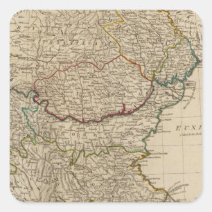 Pegatina Cuadrada Turquía en Europa 3