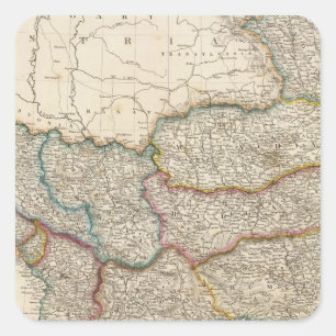 Pegatina Cuadrada Turquía en Europa 7