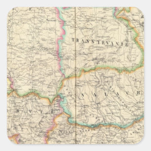 Pegatina Cuadrada Turquía Europa 21