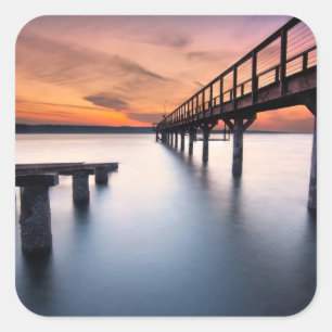 Pegatina Cuadrada Twin Spits