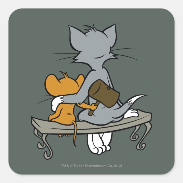 Pegatina Cuadrada Twist (Anverso)