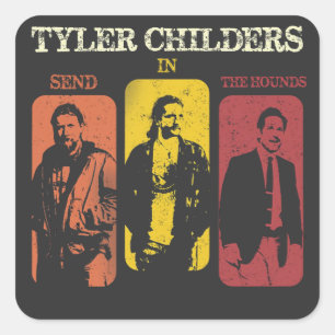 Pegatina Cuadrada Tyler Childers Music Shirt