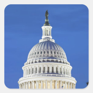 Pegatina Cuadrada U.S. Bóveda del capitolio