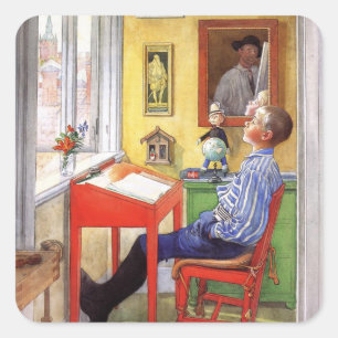 Pegatina Cuadrada Ulf que hace su preparación