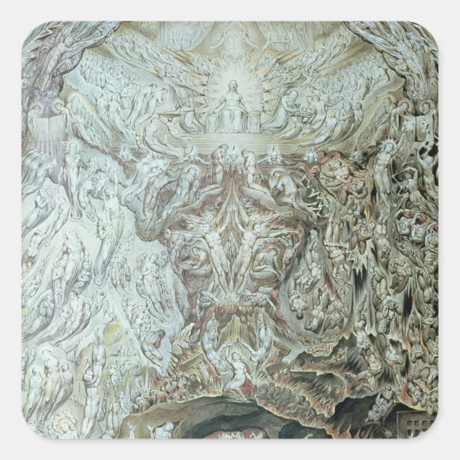 Pegatina Cuadrada Último Juicio (Anverso)