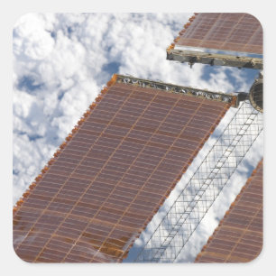 Pegatina Cuadrada Un arreglo solar reparado