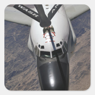 Pegatina Cuadrada Un avión de reconocimiento conjunto RC-135 Rivet
