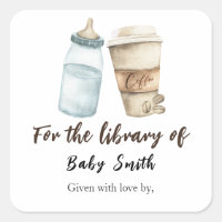 Un bebé está preparando café - para la biblioteca