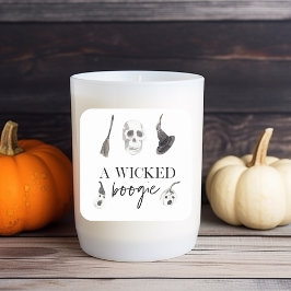 Pegatina Cuadrada Un Boogie Malvado | Feliz Halloween