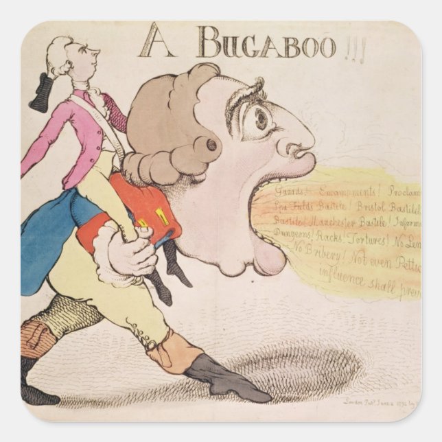 Pegatina Cuadrada ¡¡¡Un Bugaboo!!! (Anverso)