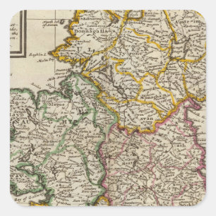 Pegatina Cuadrada Un compañero de bolsillo de Irlanda