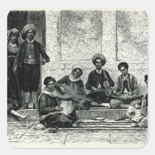 Pegatina Cuadrada Un concierto judío: Tlemcen