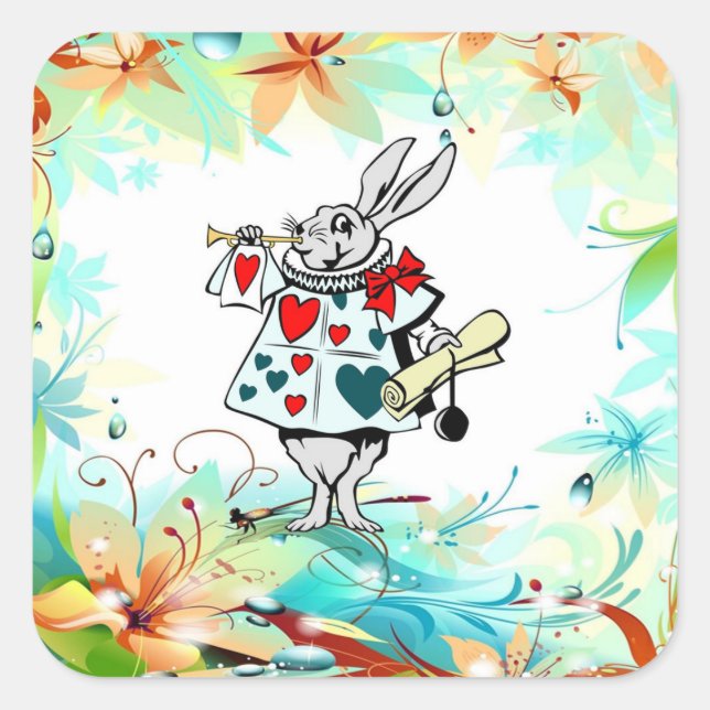 Pegatina Cuadrada Un cumpleaños muy feliz (Anverso)