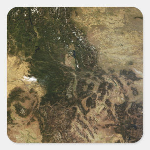 Pegatina Cuadrada Un día relativamente claro