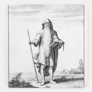 Pegatina Cuadrada Un druida