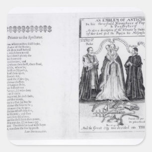 Pegatina Cuadrada Un emblema del Antichrist