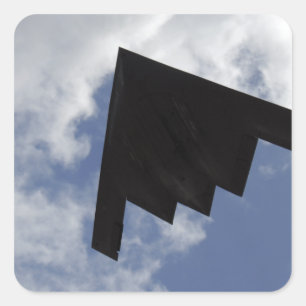 Pegatina Cuadrada Un espíritu B-2 en vuelo