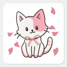 Un gato lindo con un arco