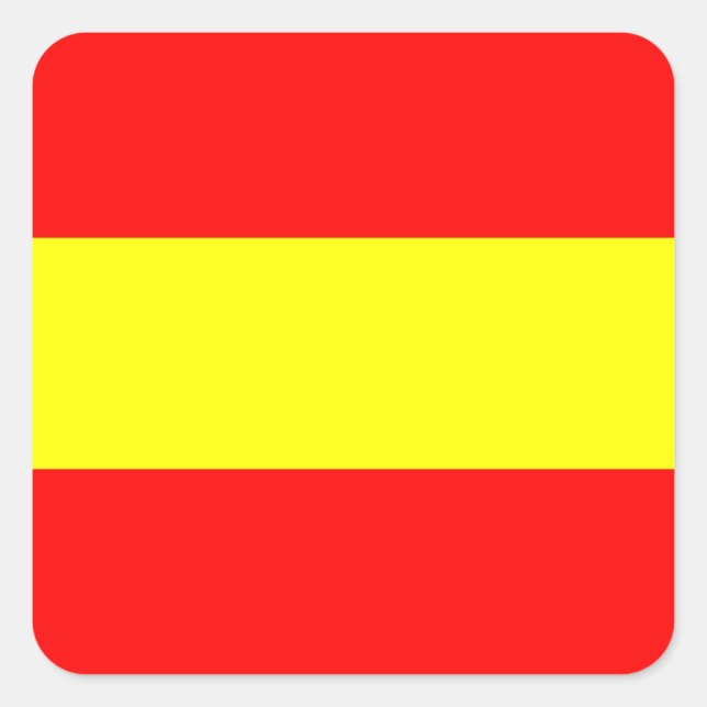 Pegatina Cuadrada un indicador de número de alfabeto náutico marítim (Anverso)