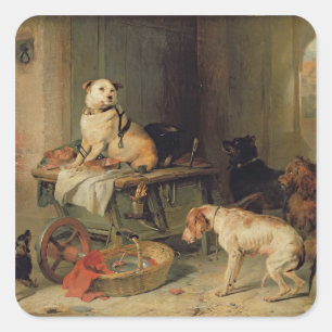 Pegatina Cuadrada Un Jack en el cargo, c.1833