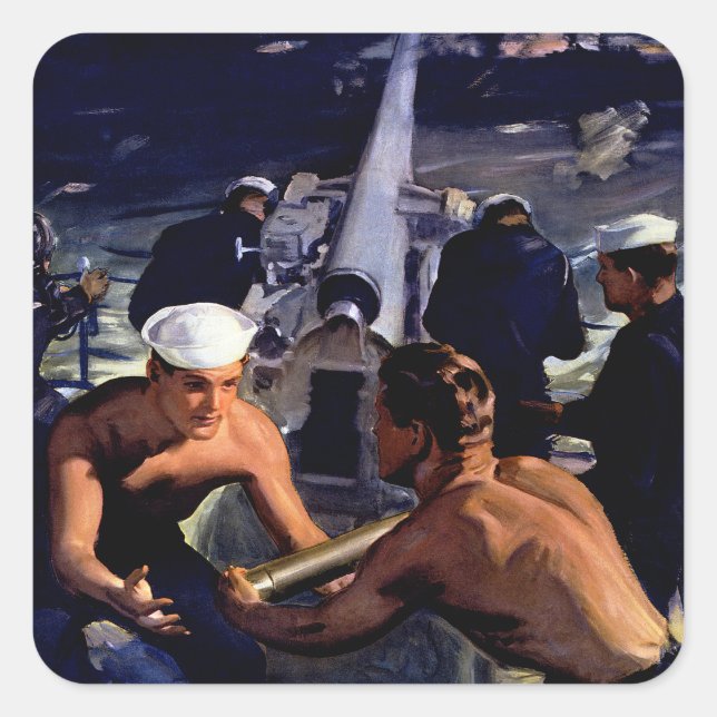 Pegatina Cuadrada Un mensaje de Estados Unidos