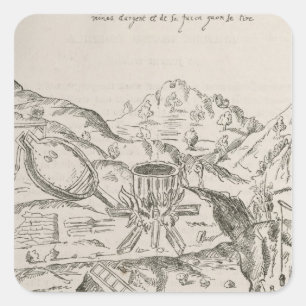 Pegatina Cuadrada Un Mine de plata