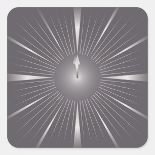 Pegatina Cuadrada un minuto