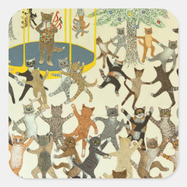 Pegatina Cuadrada Un nuevo comienzo en 2013 (Anverso)