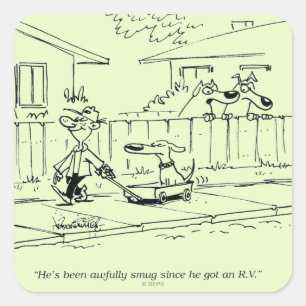 Pegatina Cuadrada Un nuevo viaje