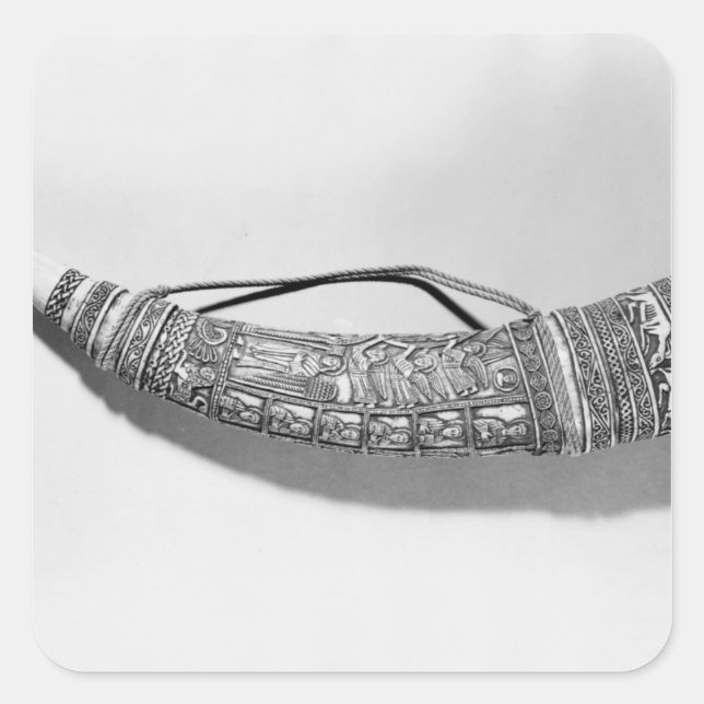 Pegatina Cuadrada Un olifante (Anverso)