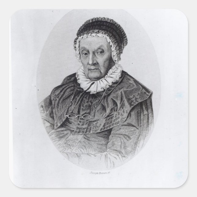 Pegatina Cuadrada Un pastor (Anverso)